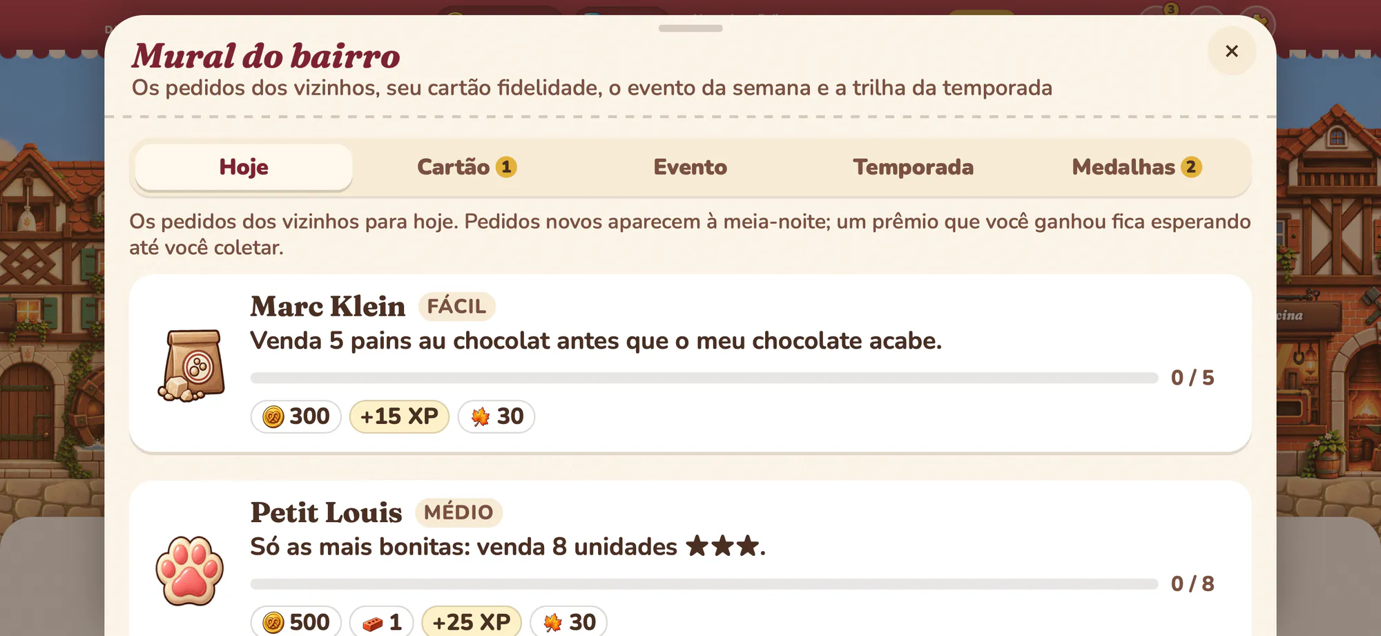 Captura de tela do Albus Bakery: O mural do bairro